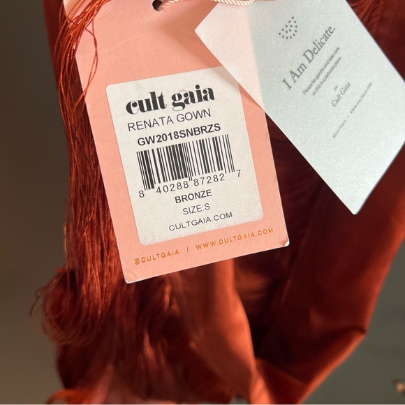 Cult Gaia Renata Gown Maxi Dress in Bronze Size Small NEW! New with tags! - Picture 8 of 17